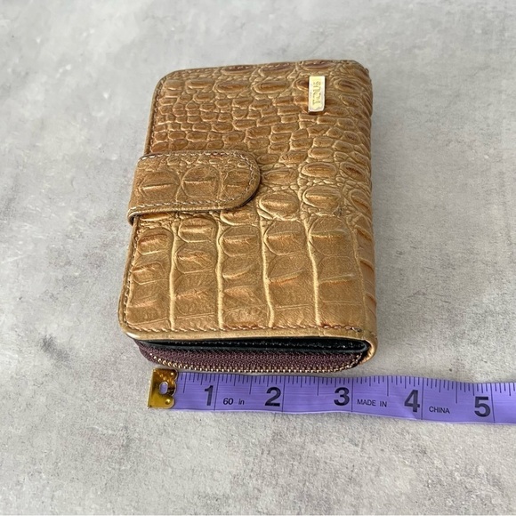 TOUS Croc Embossed Leather Wallet - Picture 12 of 14